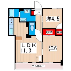 アコール稲秀の物件間取画像